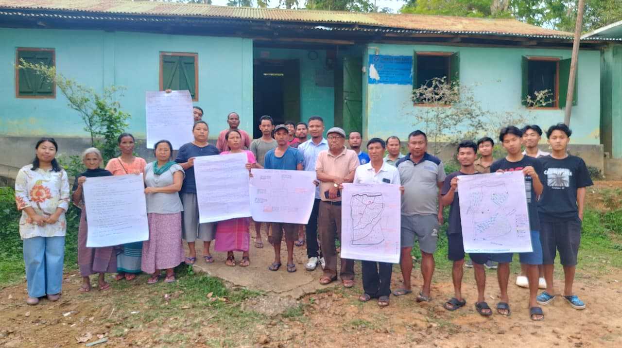 The Ganol-CMU team conducted a Participatory Rural Appraisal (PRA) exercise at Daldagre Village under Rongram Block.
