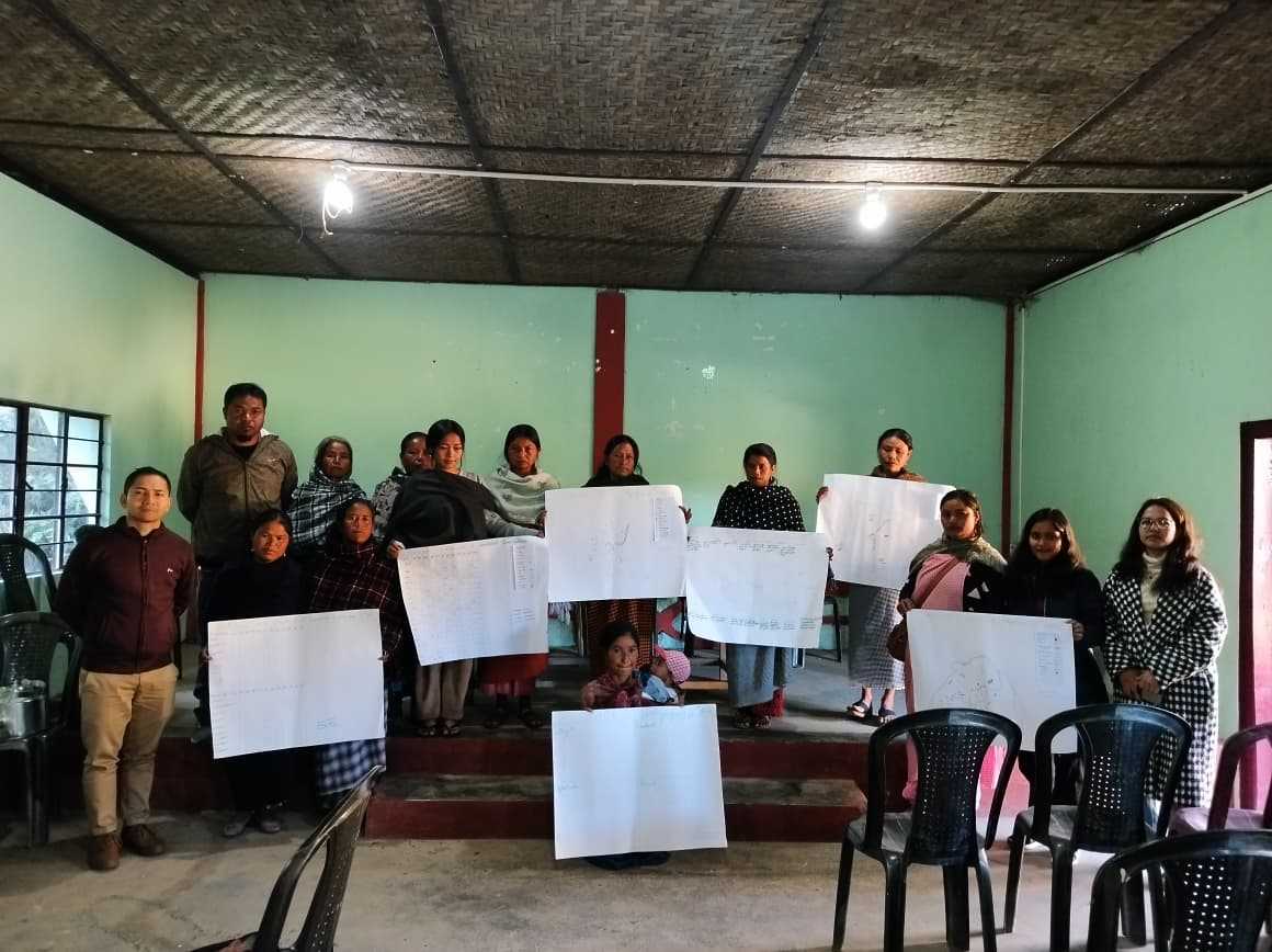 The CMU Umiew team conducted a Participatory Rural Appraisal (PRA) at Umlympung 12 Mer Village.