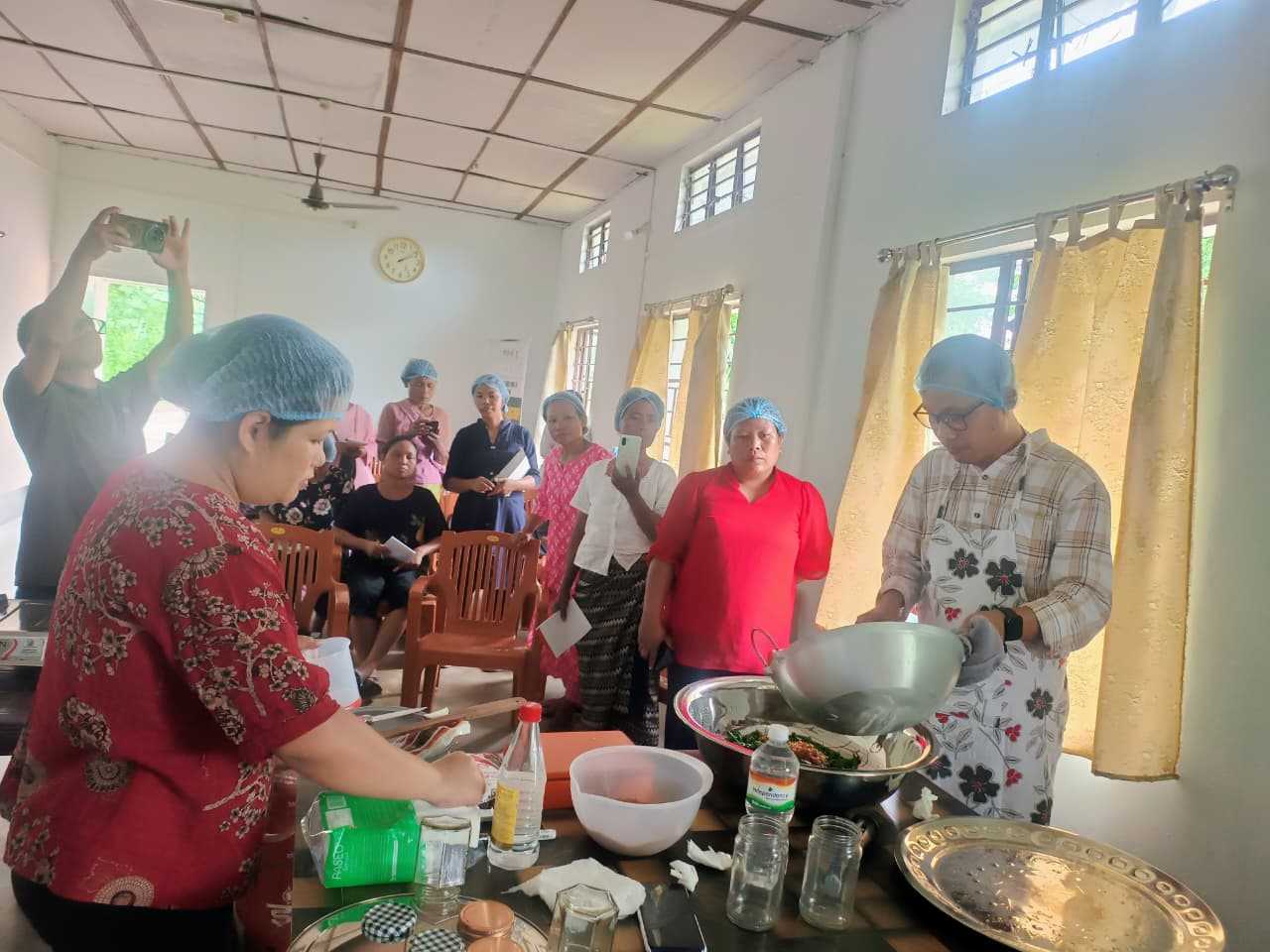 A three-day Food Processing Training was successfully conducted at the Sangsanggre Training Centre, Tura, for five VPIC members.